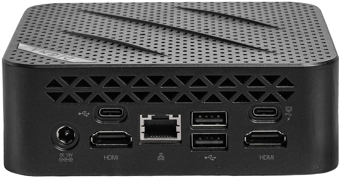 Неттоп Digma Mini Office Cel N4505 (2) 8Gb SSD256Gb UHDG 750 Windows 11 Pro GbitEth WiFi BT 45W черный (DPCN-8CXW02)