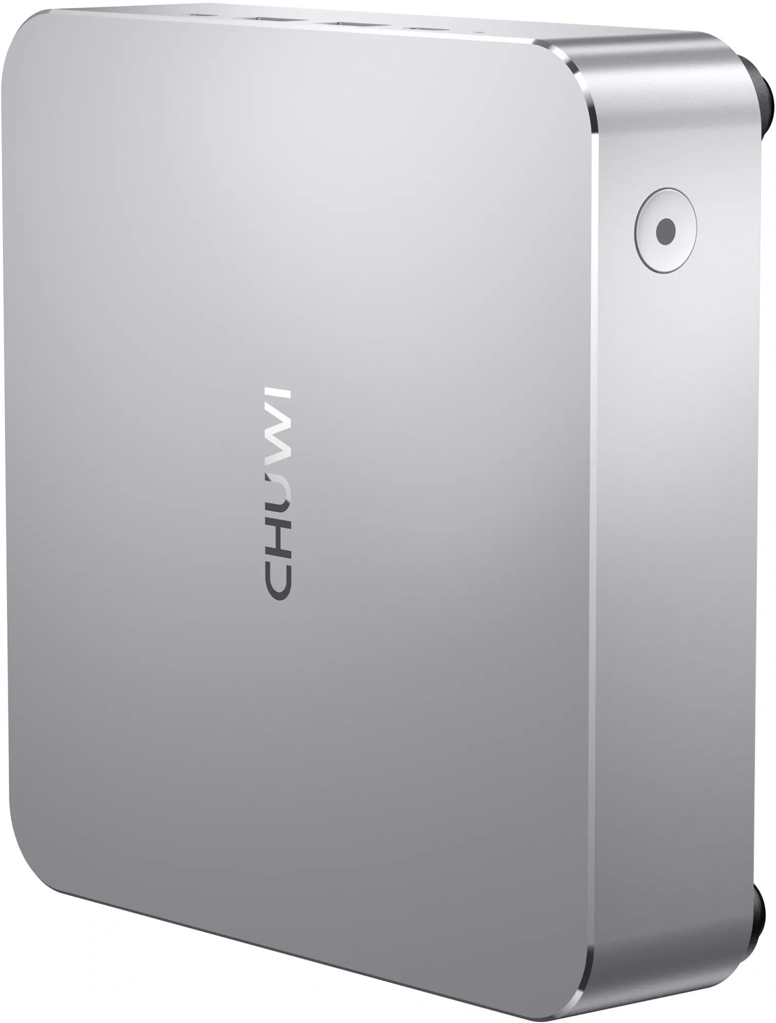 ПК Мини Chuwi AuBox Ryzen 7 8745HS (3.8) 780M без ОС 2x2.5GbitEth WiFi BT 120W серебристый/черный