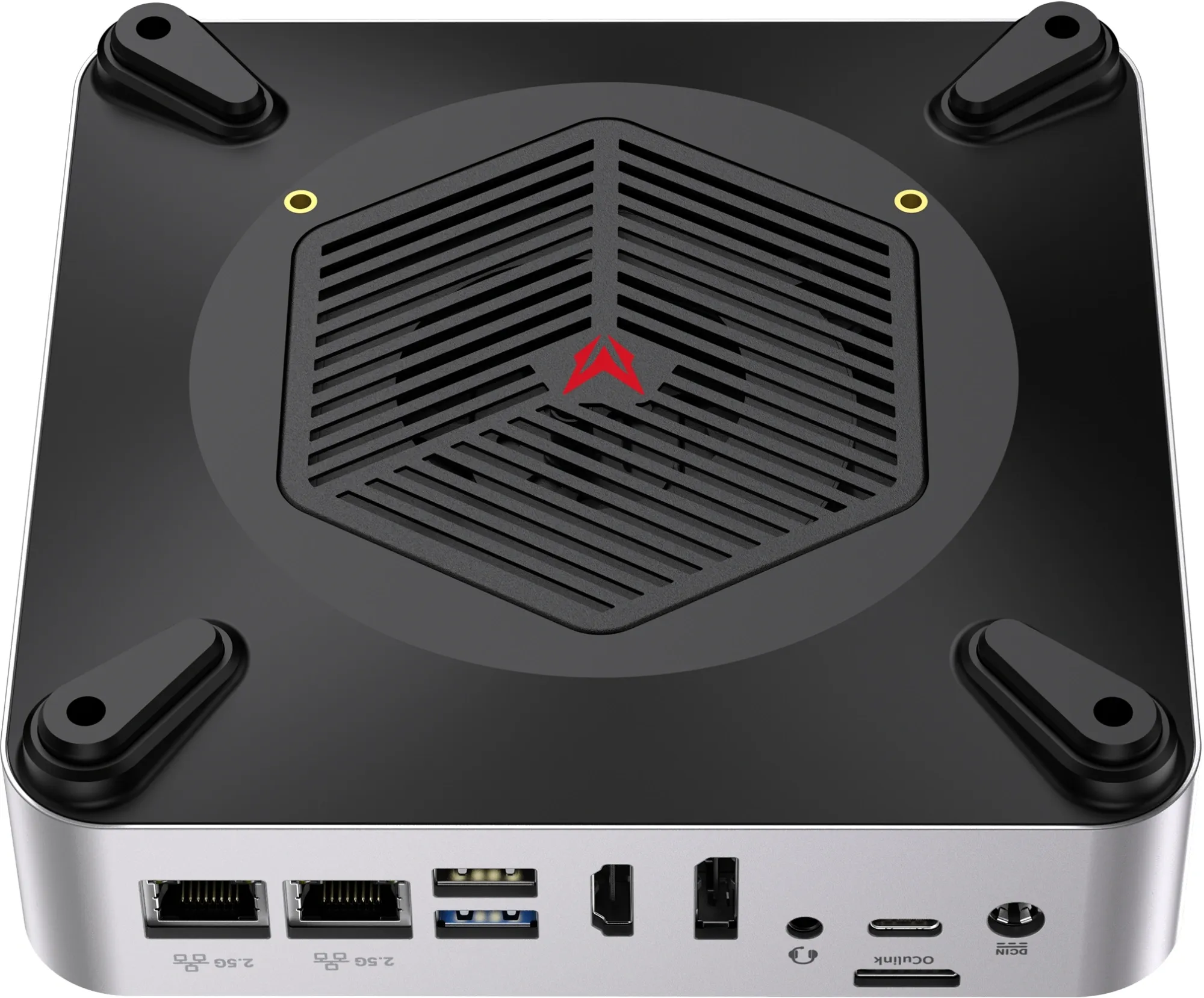 ПК Мини Chuwi AuBox Ryzen 7 8745HS (3.8) 780M без ОС 2x2.5GbitEth WiFi BT 120W серебристый/черный