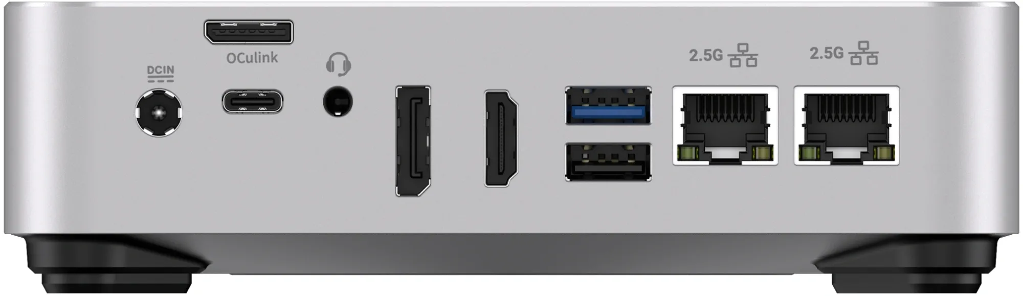 ПК Мини Chuwi AuBox Ryzen 7 8745HS (3.8) 780M без ОС 2x2.5GbitEth WiFi BT 120W серебристый/черный