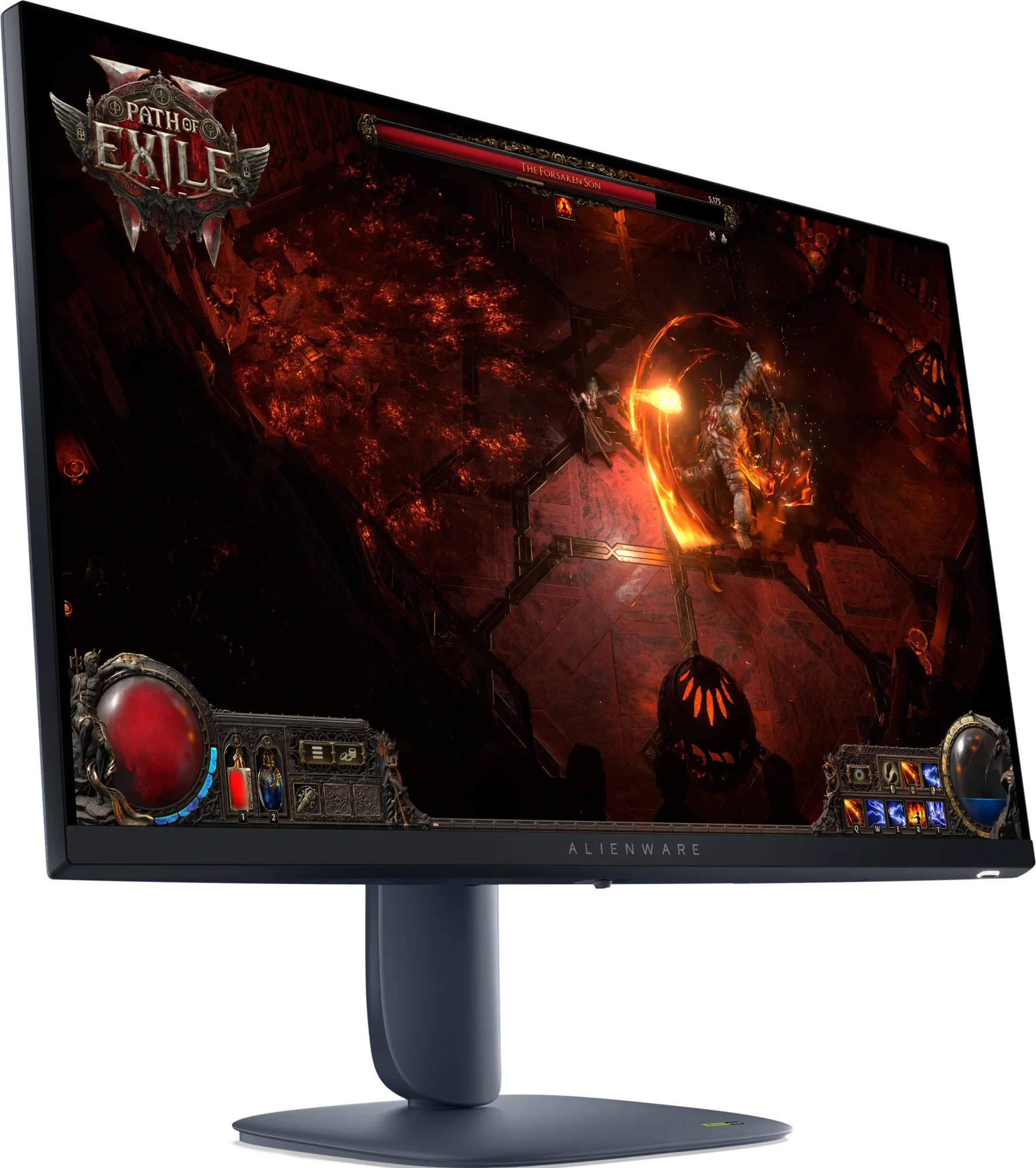 Монитор Dell 27" Alienware AW2725DM черный Fast IPS LED 16:9 HDMI матовая HAS Piv 1000:1 400cd 178гр/178гр 2560x1440 180Hz FreeSync DP 2K USB 6.57кг