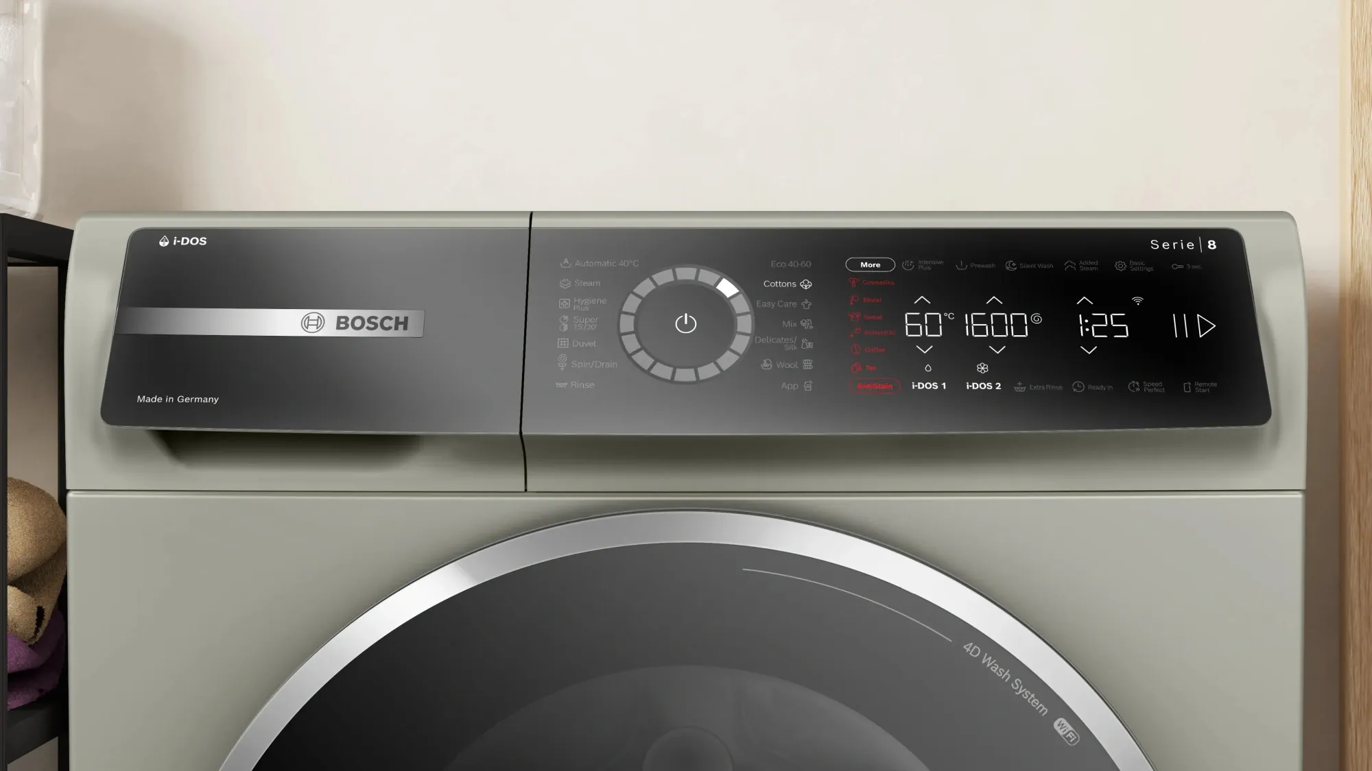 Стиральная машина Bosch Serie 8 WGB256AXME пан.англ. класс: A загр.фронтальная макс.:10кг серебристый инвертор