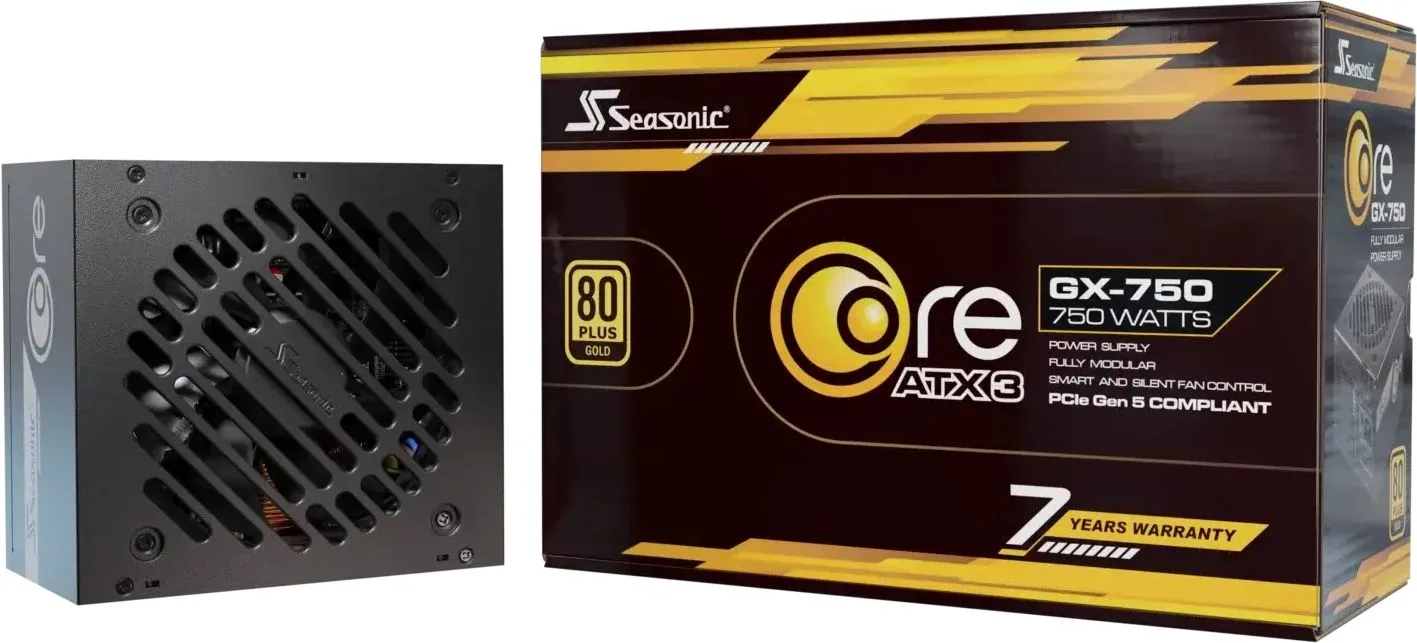 Блок питания Seasonic ATX 750W Core GX-750 80+ gold (20+4pin) APFC 120mm fan 6xSATA Cab Manag RTL