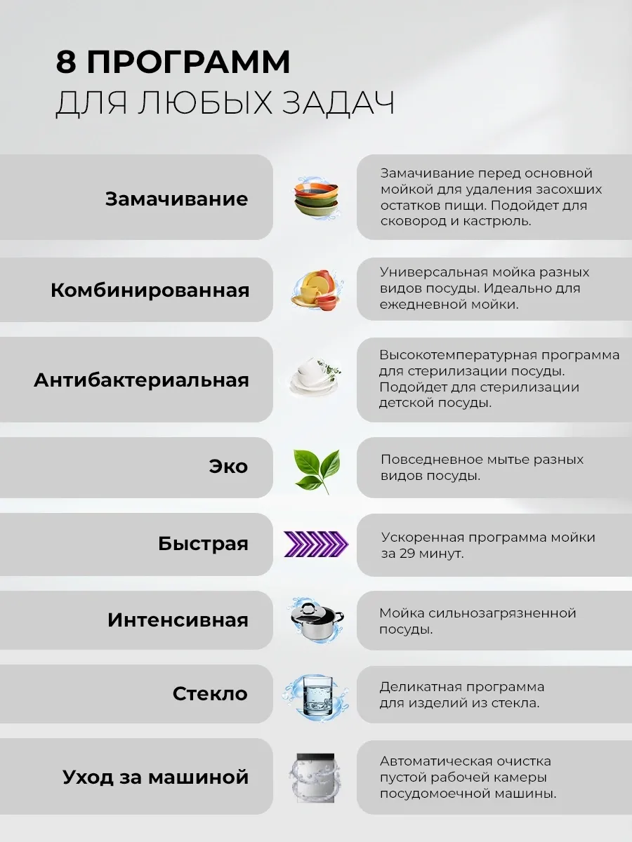 Посудомоечная машина встраив. Lex PM 4583В N color Lux 1920Вт узкая серый инвертор