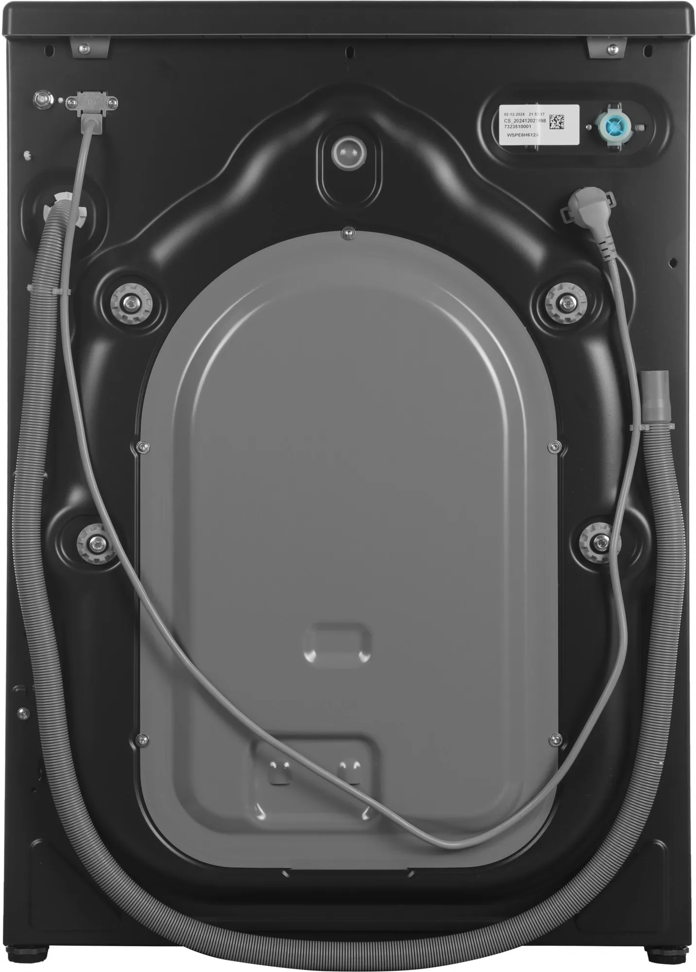 Стиральная машина Beko WSPE6H612A класс: A загр.фронтальная макс.:6.5кг антрацит инвертор