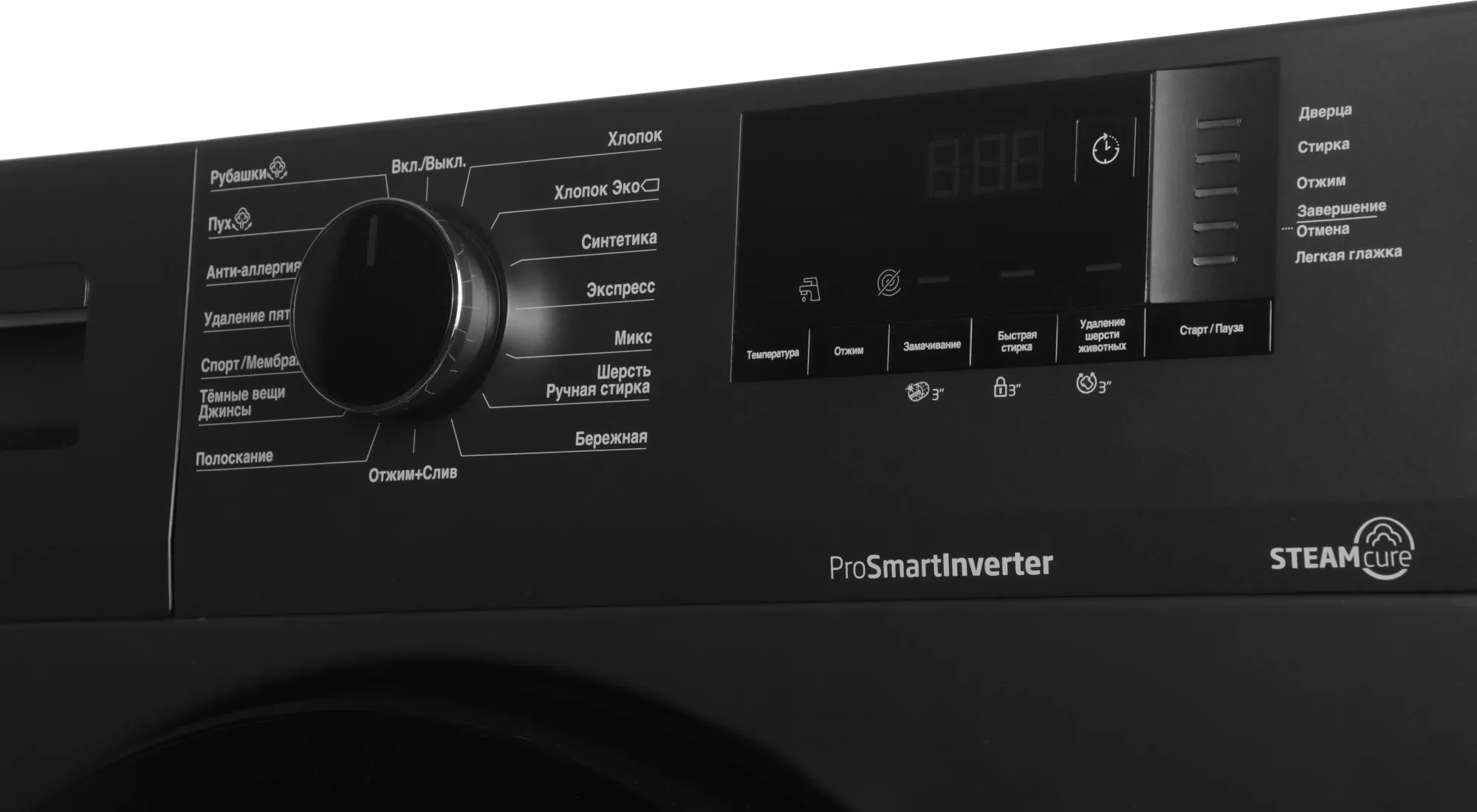 Стиральная машина Beko WSPE6H612A класс: A загр.фронтальная макс.:6.5кг антрацит инвертор