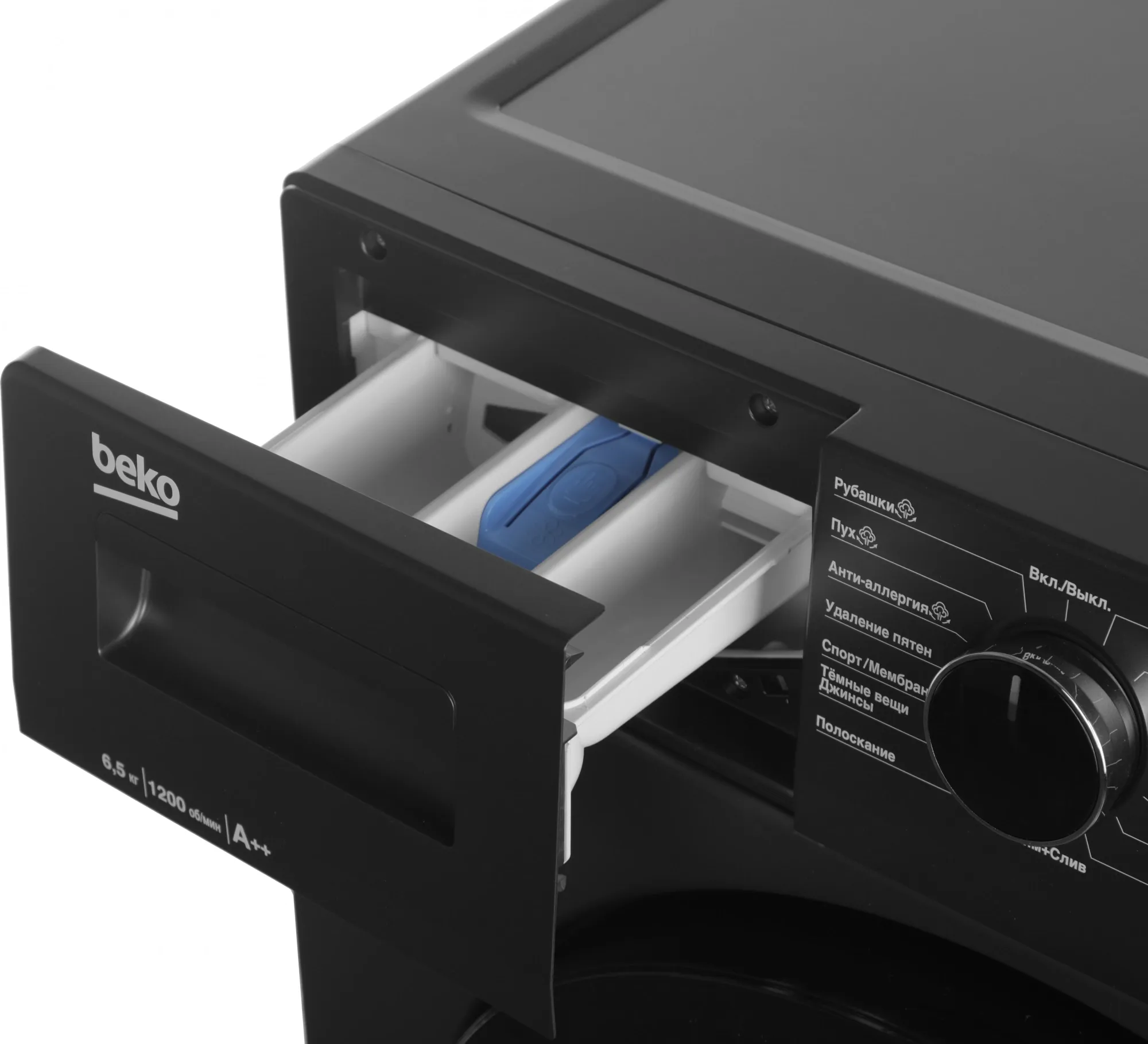 Стиральная машина Beko WSPE6H612A класс: A загр.фронтальная макс.:6.5кг антрацит инвертор