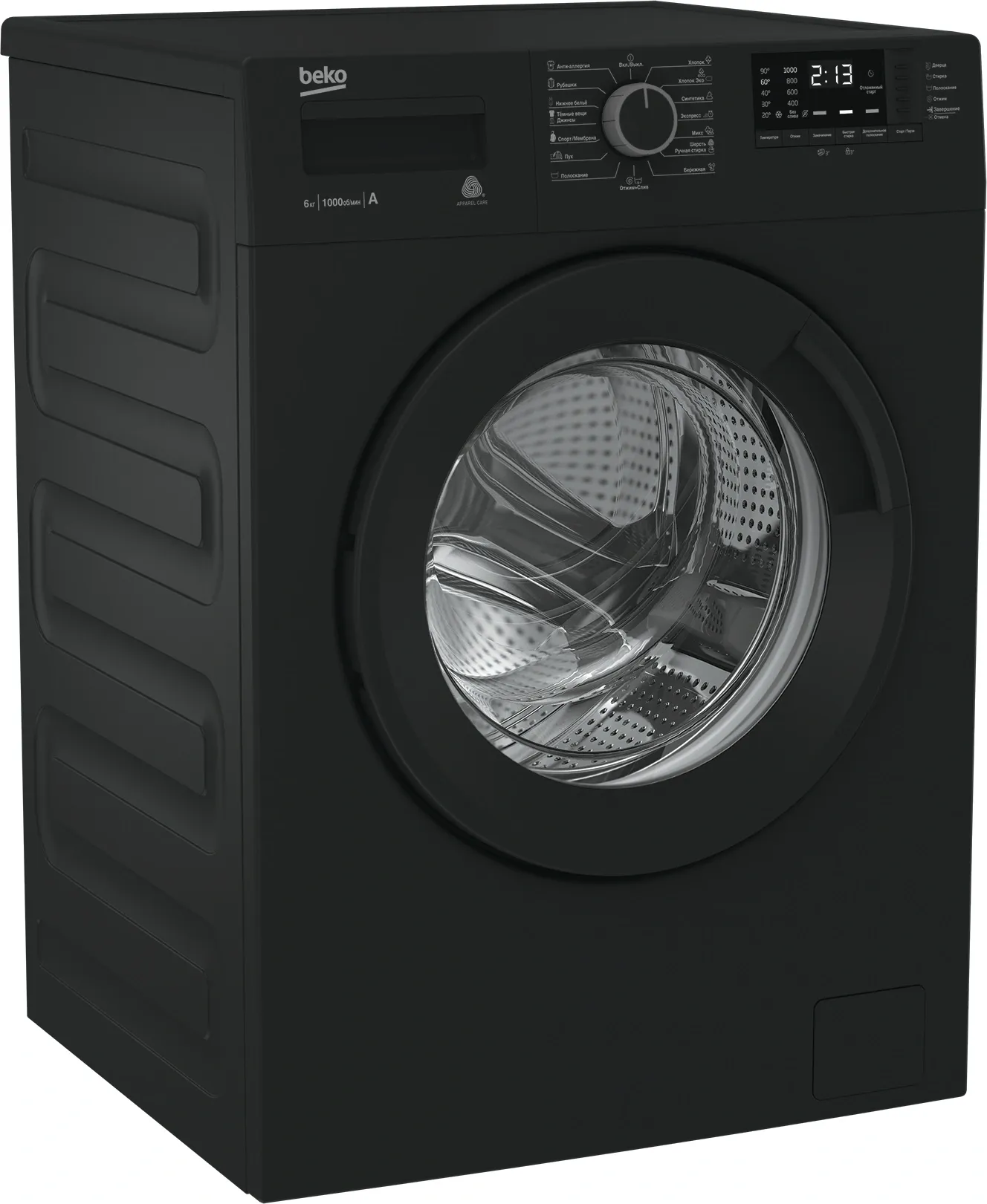 Стиральная машина Beko WSRE6512ZAA класс: A загр.фронтальная макс.:6кг антрацит