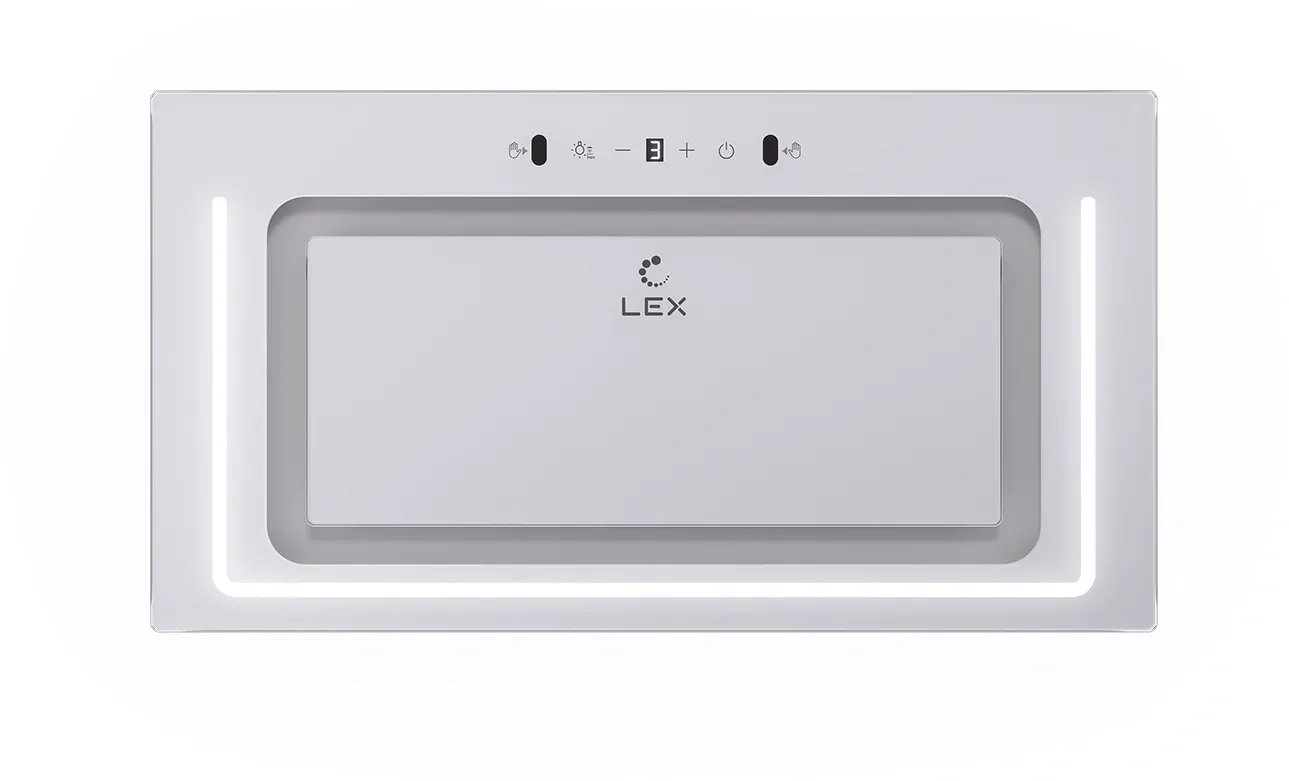Вытяжка встраиваемая Lex Nova 600 Inverter WH белый управление: сенсорное (1 мотор)