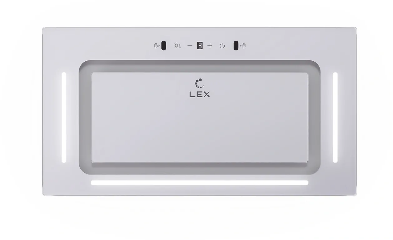Вытяжка встраиваемая Lex Aura 600 Inverter WH белый управление: сенсорное (1 мотор)