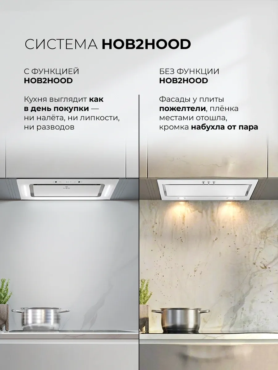 Вытяжка встраиваемая Lex Aura 600 Inverter WH белый управление: сенсорное (1 мотор)