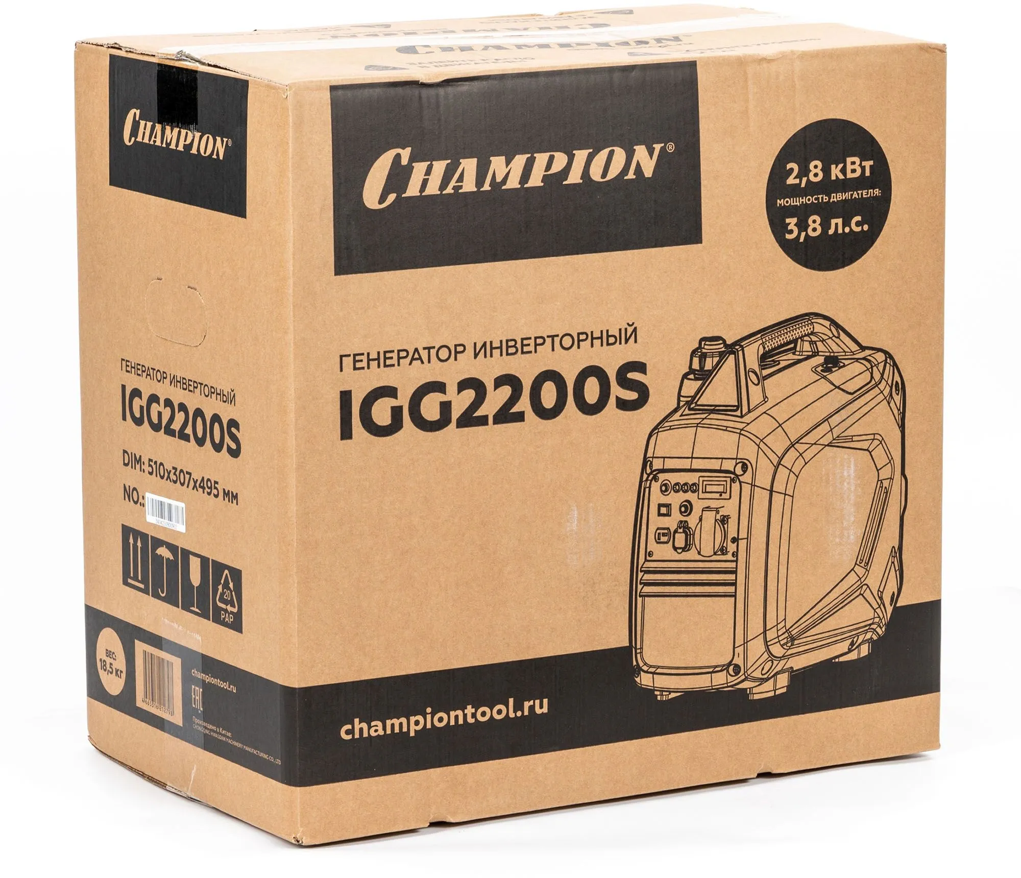 Генератор Champion IGG2200S 2.4кВт