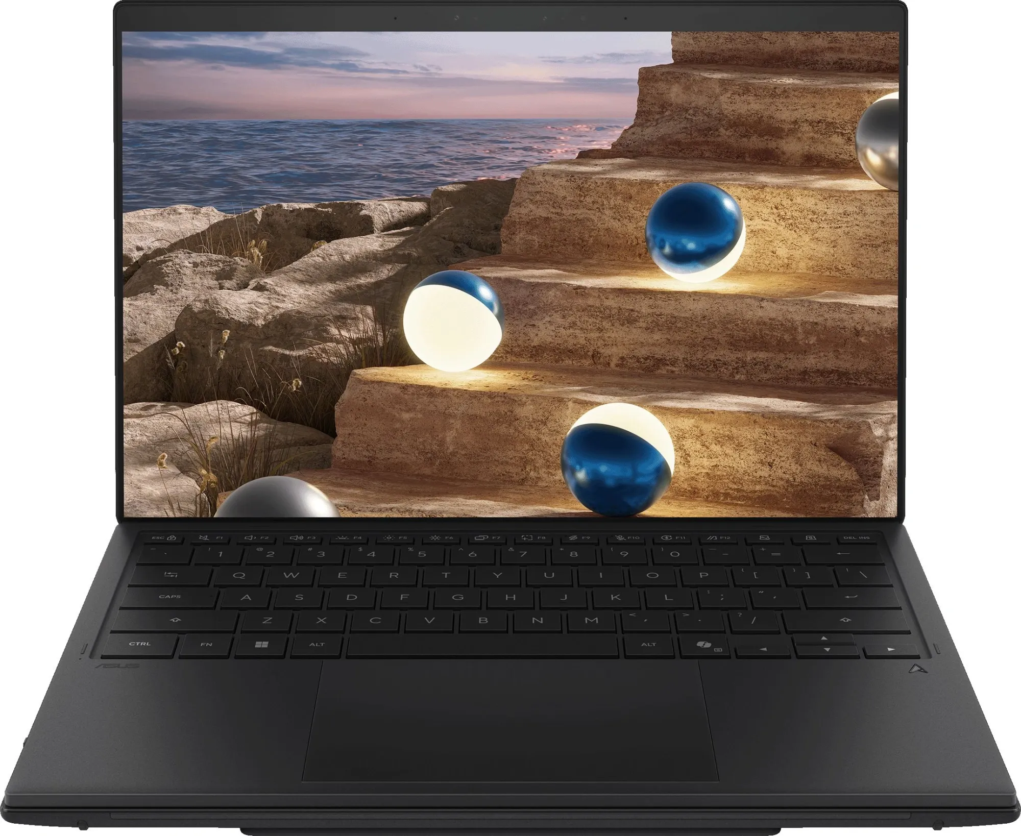Ноутбук Asus ZenBook Duo UX8407AA-SN537X Core Ultra X9 378H 32Gb SSD2Tb Intel Arc B390 14" OLED Touch 3K (2880x1800) Windows 11 Pro dk.grey WiFi BT Cam (90NB16V1-M00VT0)