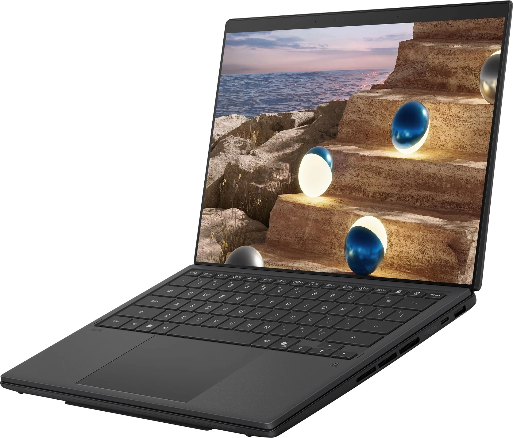 Ноутбук Asus ZenBook Duo UX8407AA-SN537X Core Ultra X9 378H 32Gb SSD2Tb Intel Arc B390 14" OLED Touch 3K (2880x1800) Windows 11 Pro dk.grey WiFi BT Cam (90NB16V1-M00VT0)