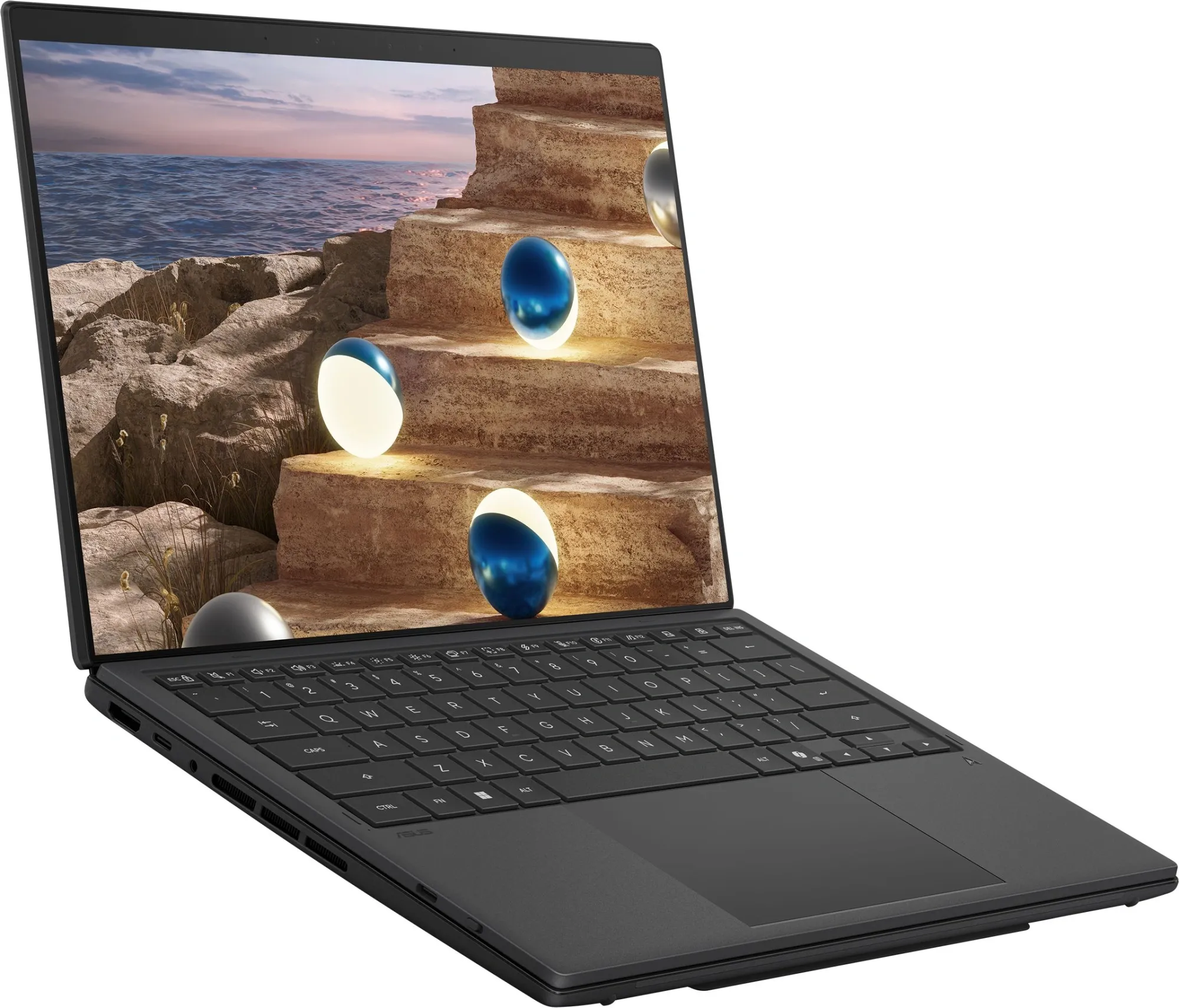 Ноутбук Asus ZenBook Duo UX8407AA-SN537X Core Ultra X9 378H 32Gb SSD2Tb Intel Arc B390 14" OLED Touch 3K (2880x1800) Windows 11 Pro dk.grey WiFi BT Cam (90NB16V1-M00VT0)