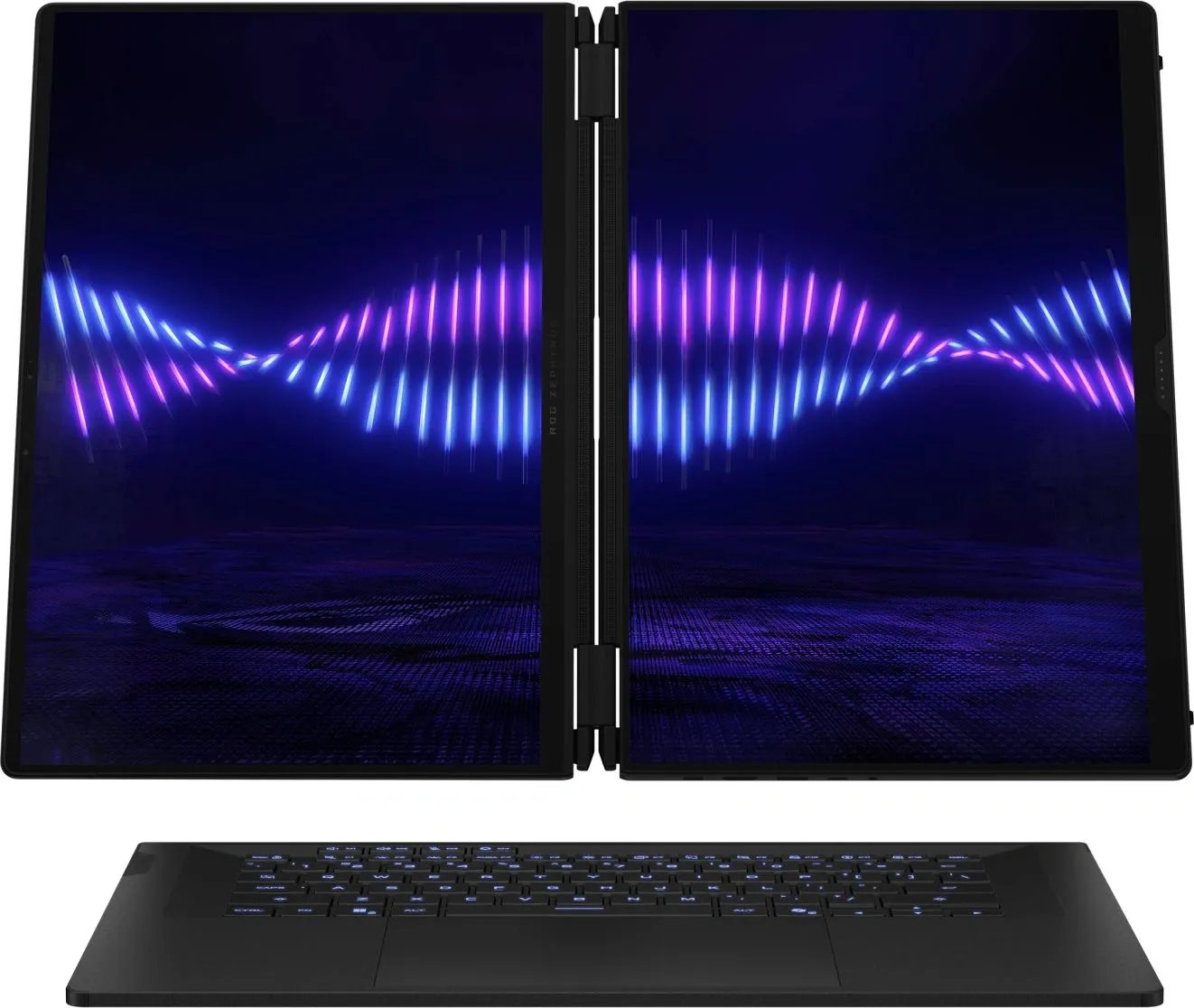 Ноутбук Asus ROG Zephyrus Duo 16 GX651AR-SR058W Core Ultra 9 386H 32Gb SSD1Tb NVIDIA GeForce RTX5070Ti 12Gb 16" OLED Touch 3K (2880x1800) Windows 11 Home dk.grey WiFi BT Cam Bag (90NR0NR2-M00260)