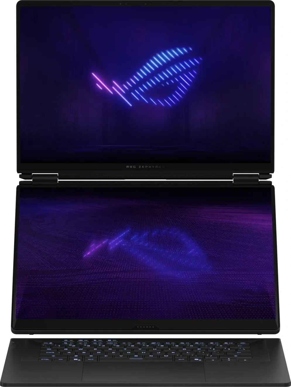 Ноутбук Asus ROG Zephyrus Duo 16 GX651AX-SR144W Core Ultra 9 386H 32Gb SSD1Tb NVIDIA GeForce RTX 5090 24Gb 16" OLED Touch 3K (2880x1800) Windows 11 Home dk.grey WiFi BT Cam Bag (90NR0NT2-M006D0)