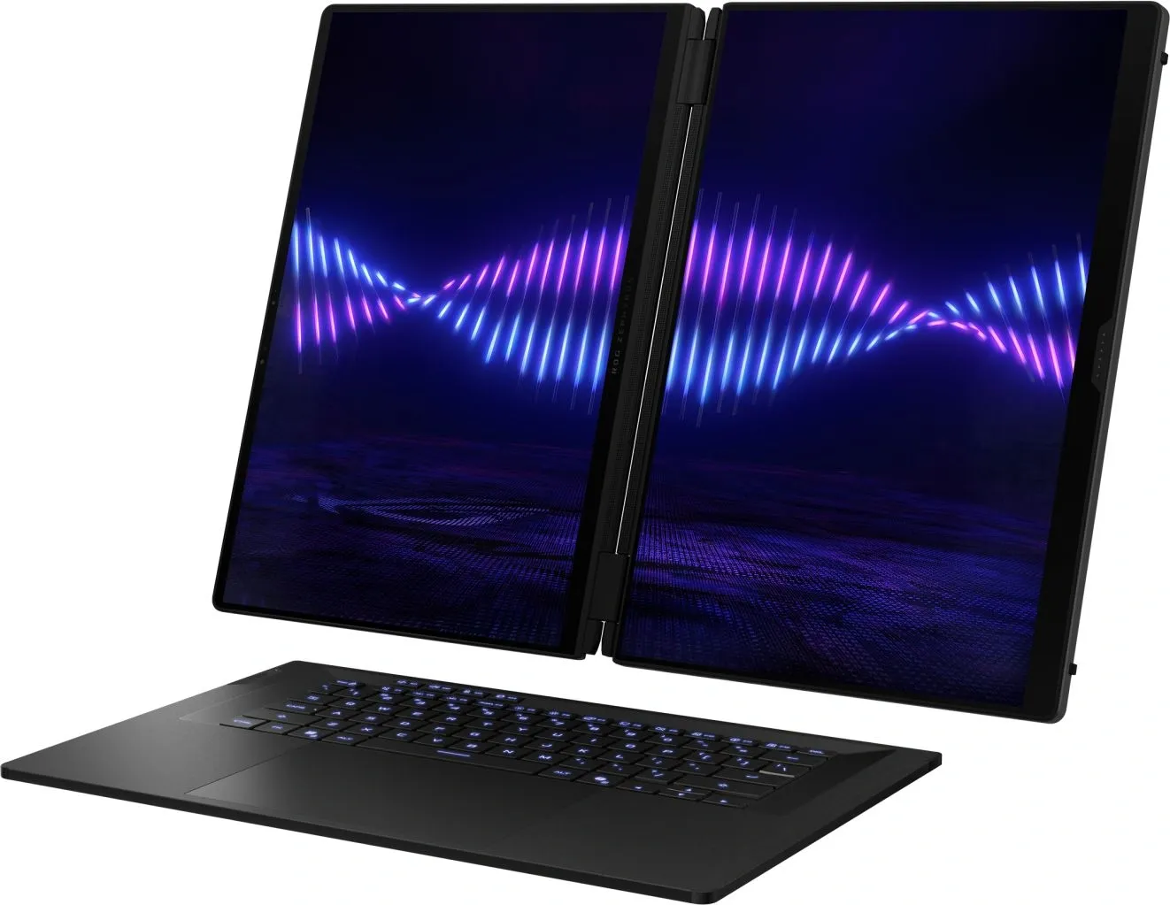 Ноутбук Asus ROG Zephyrus Duo 16 GX651AX-SR144W Core Ultra 9 386H 32Gb SSD1Tb NVIDIA GeForce RTX 5090 24Gb 16" OLED Touch 3K (2880x1800) Windows 11 Home dk.grey WiFi BT Cam Bag (90NR0NT2-M006D0)