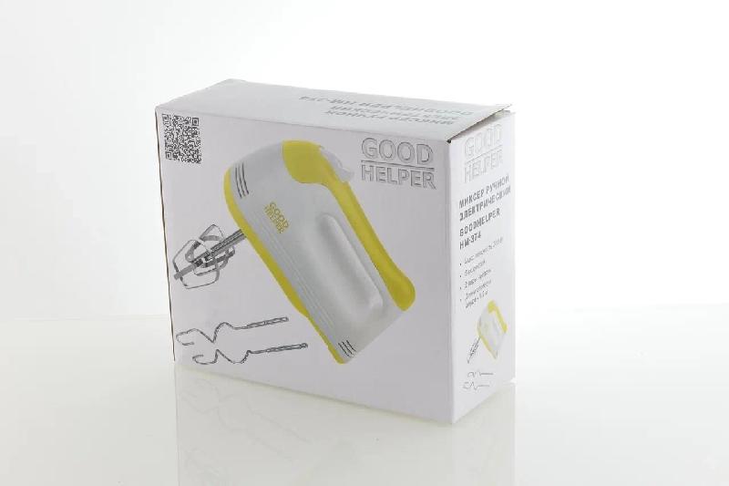 Миксер GOODHELPER HM-374 белый/желтый
