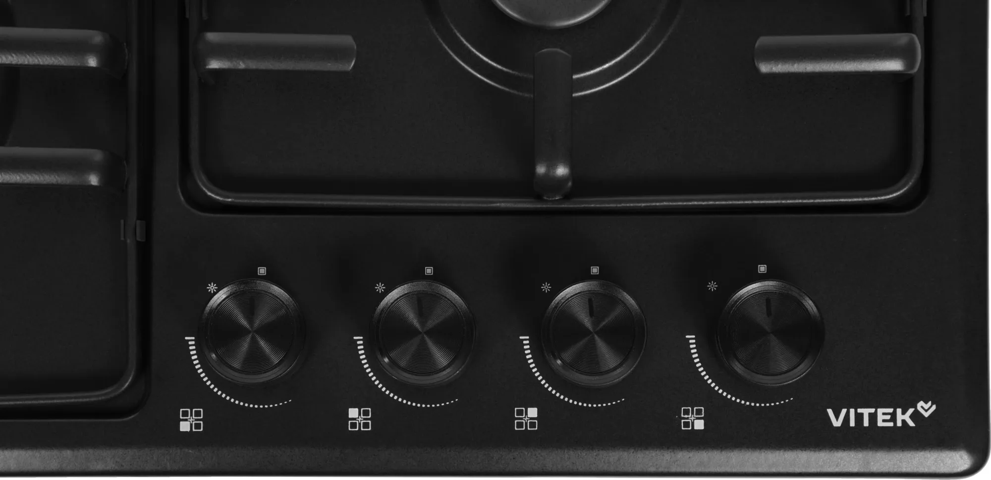 Газовая варочная поверхность Vitek VGH 6410 MBK черный