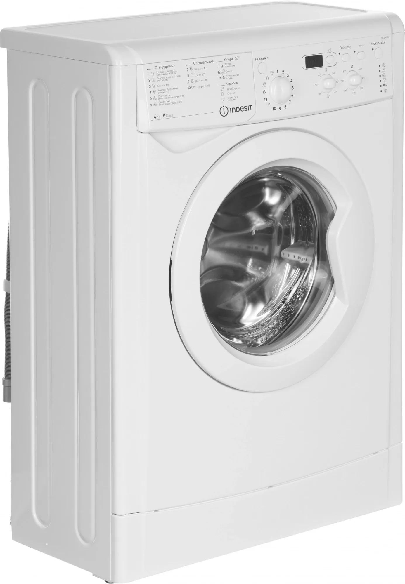 Стиральная машина Indesit IWUD 4085 класс: A загр.фронтальная макс.:4кг белый