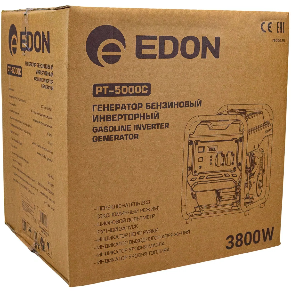 Генератор Edon SGG PT-5000C 3.8кВт