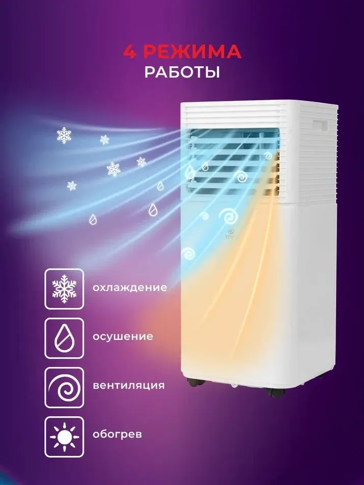 Кондиционер мобильный Royal Clima Cubo RM-CU30HH-E белый площ.21м2