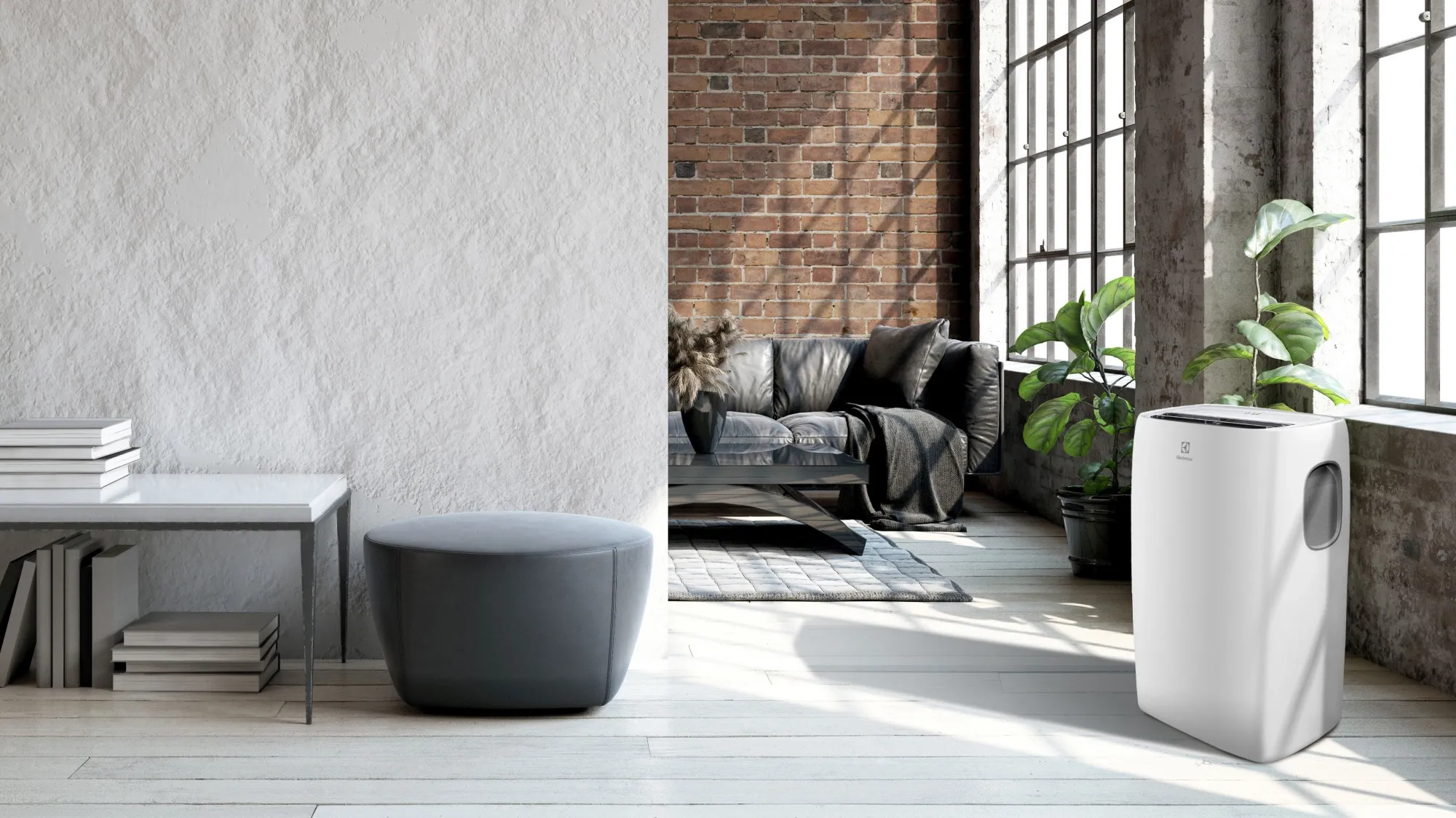 Кондиционер мобильный Electrolux Loft EACM-15 CL/N3 белый площ.37м2
