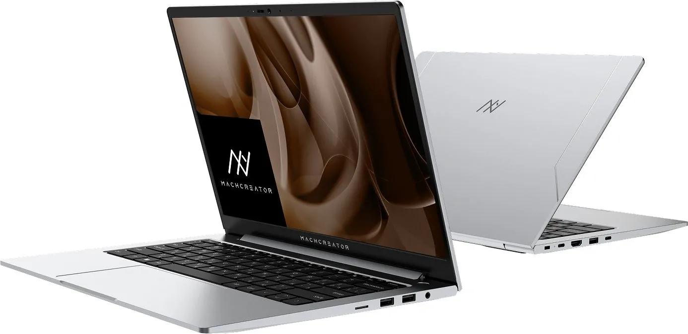 Ноутбук Machcreator Genesis R14 Ryzen 5 7640HS 16Gb SSD1Tb AMD Radeon 760M 14.1" IPS FHD (1920x1200) без ОС silver WiFi BT Cam 6550mAh (JJ00GW00GRU)