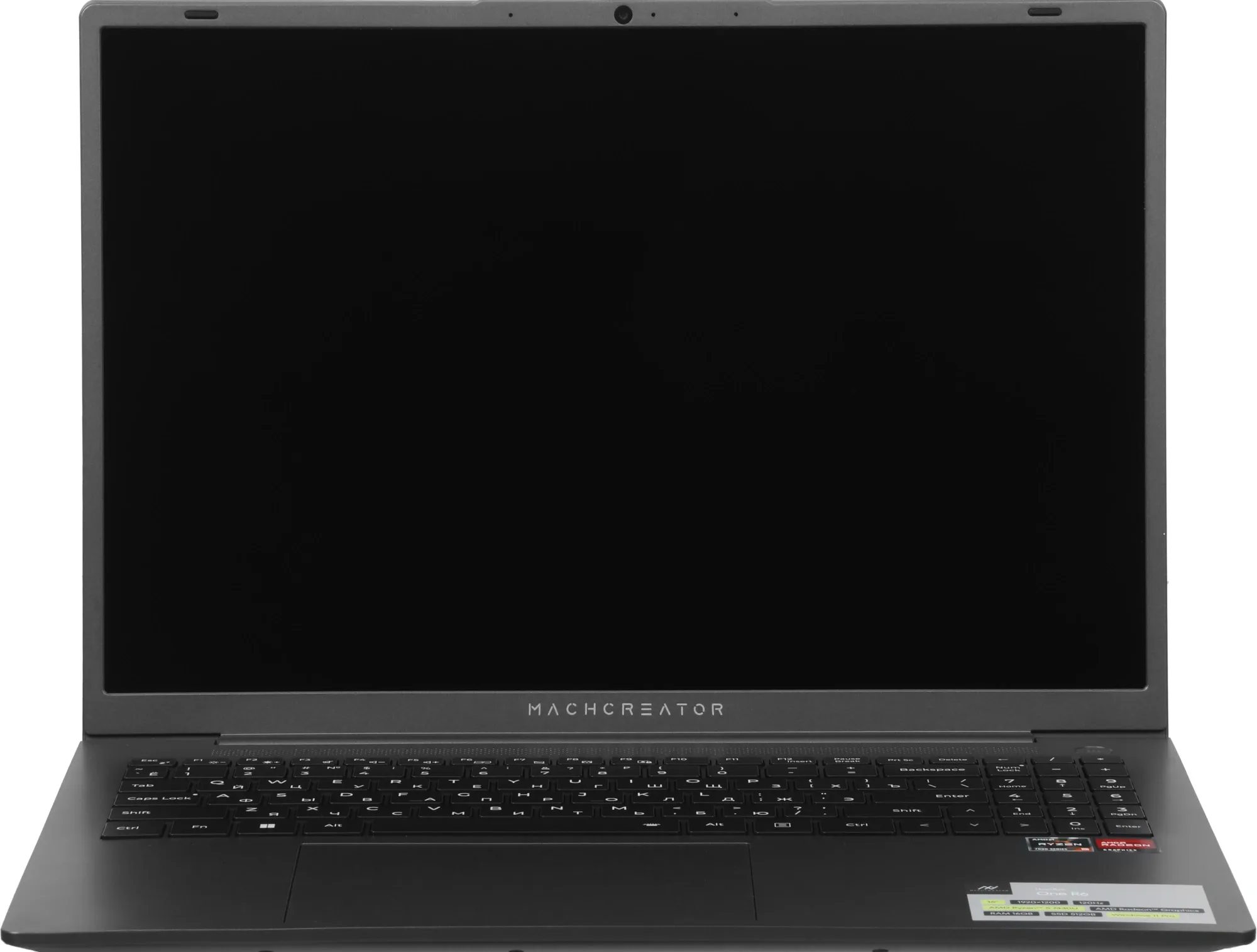 Ноутбук Machcreator One R6 Ryzen 5 7430U 16Gb SSD512Gb AMD Radeon Graphics 16" IPS FHD (1920x1200) Windows 11 Pro grey WiFi BT Cam 4825mAh (JJ00G000HRU)