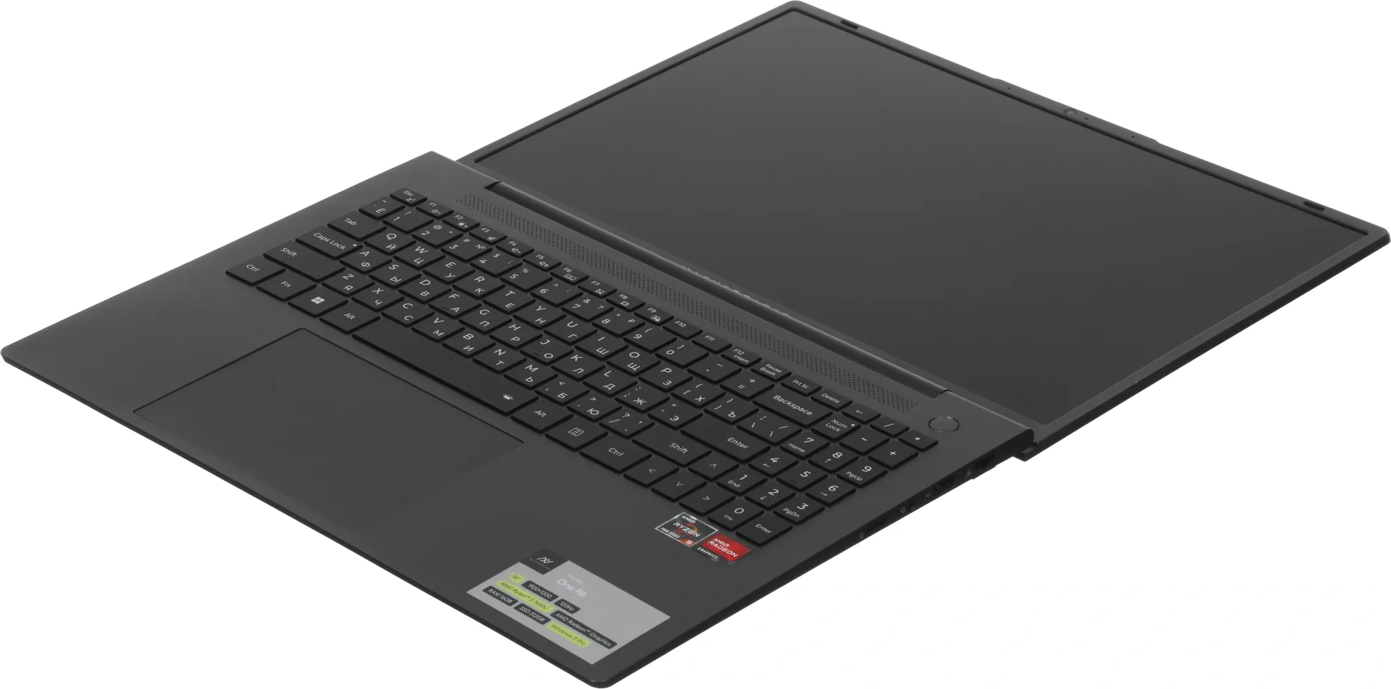 Ноутбук Machcreator One R6 Ryzen 5 7430U 16Gb SSD512Gb AMD Radeon Graphics 16" IPS FHD (1920x1200) Windows 11 Pro grey WiFi BT Cam 4825mAh (JJ00G000HRU)