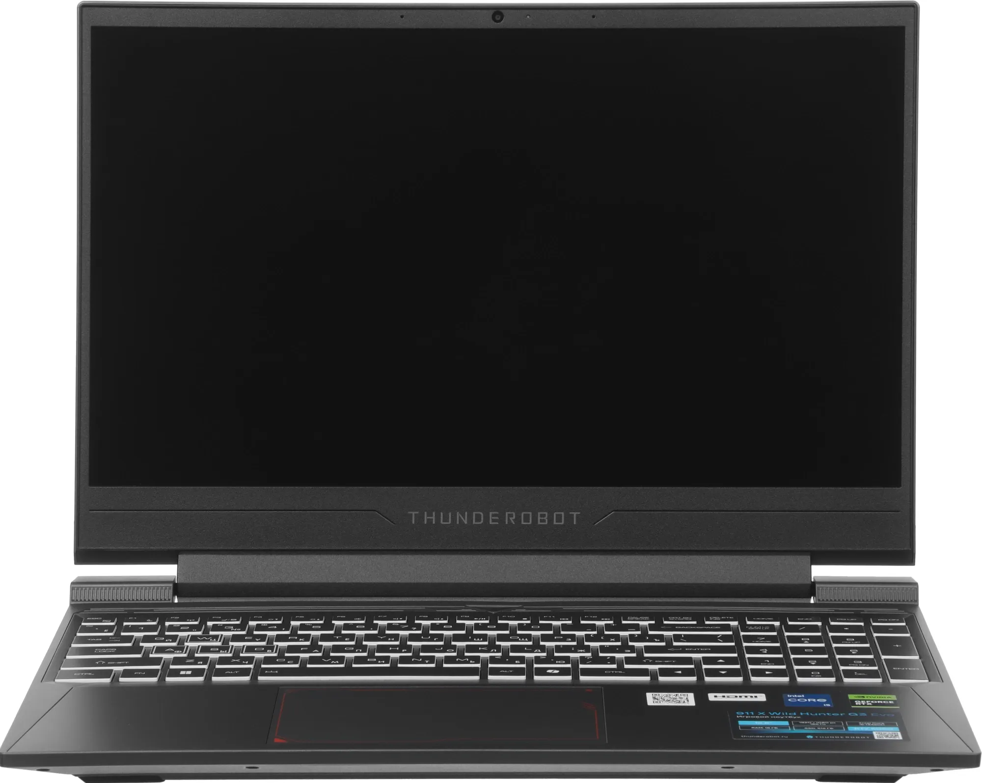 Ноутбук Thunderobot 911 X Wild Hunter G3 Evo Core i5 13420H 16Gb SSD512Gb NVIDIA GeForce RTX5050 8Gb 15.6" IPS FHD (1920x1080) FreeDOS grey WiFi BT Cam (JT009R00KRU)