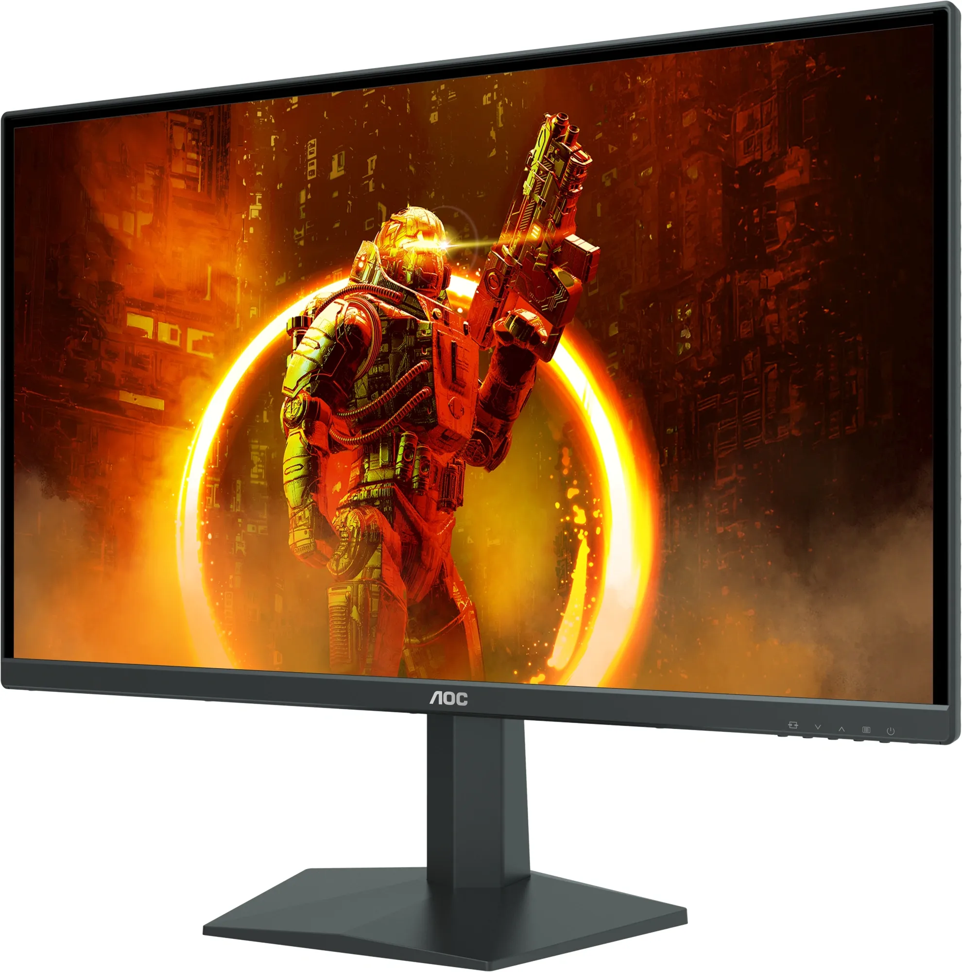 Монитор AOC 23.8" 24G10ZNE черный/красный VA 16:9 HDMI M/M матовая 300cd 1920x1080 180Hz DP FHD 3.3кг