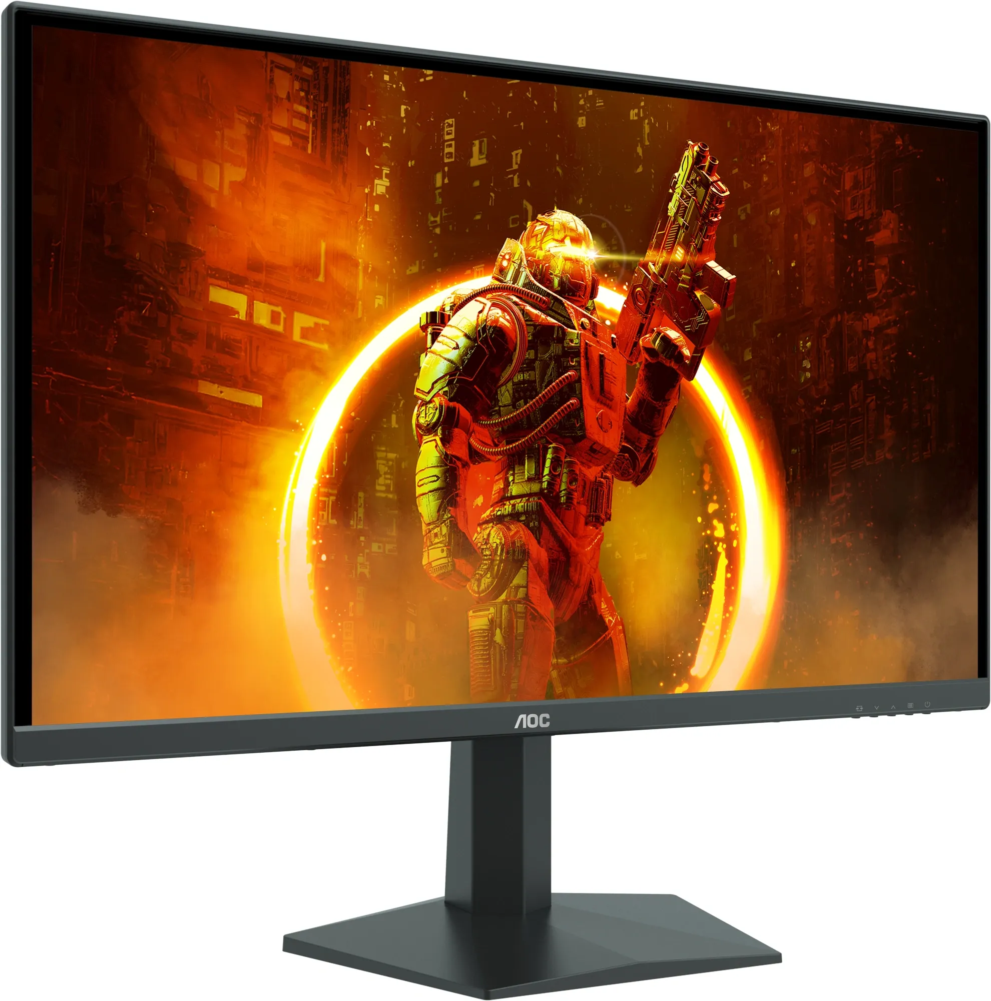 Монитор AOC 23.8" 24G10ZNE черный/красный VA 16:9 HDMI M/M матовая 300cd 1920x1080 180Hz DP FHD 3.3кг