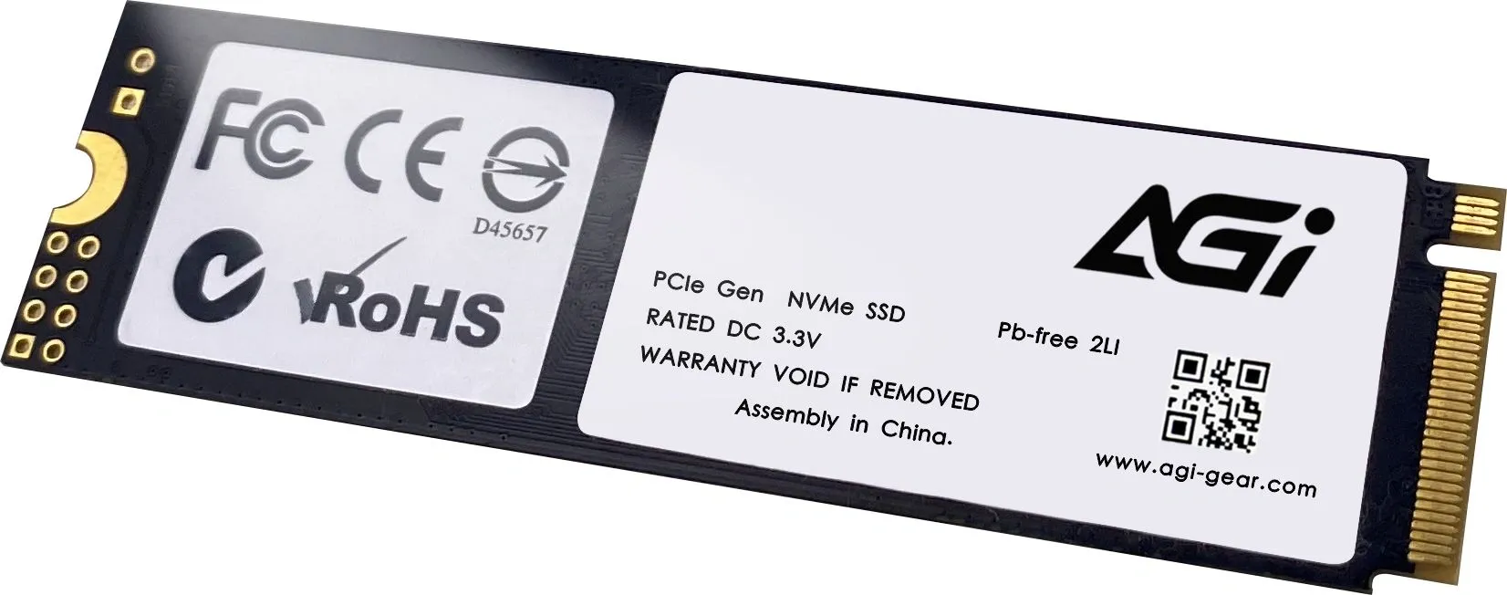 Накопитель SSD AGi PCIe 4.0 x4 2TB AGI2T0G43AI818-CB AI818 M.2 2280
