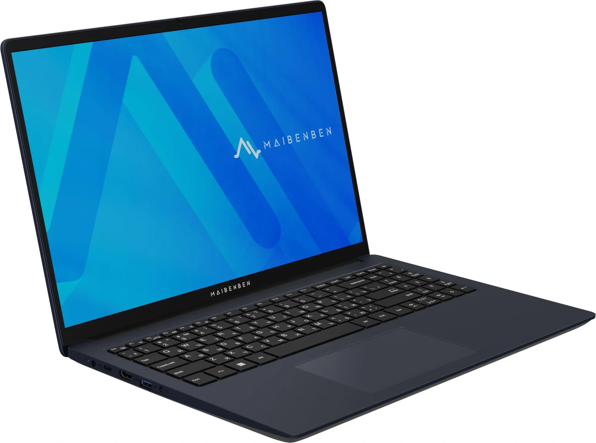 Ноутбук Maibenben M677 Ryzen 7 7730U 16Gb SSD512Gb AMD Radeon Graphics 16" IPS FHD+ (1920x1200) Windows 11 Home blue WiFi BT Cam 3896mAh (M6770F140HU4E10)