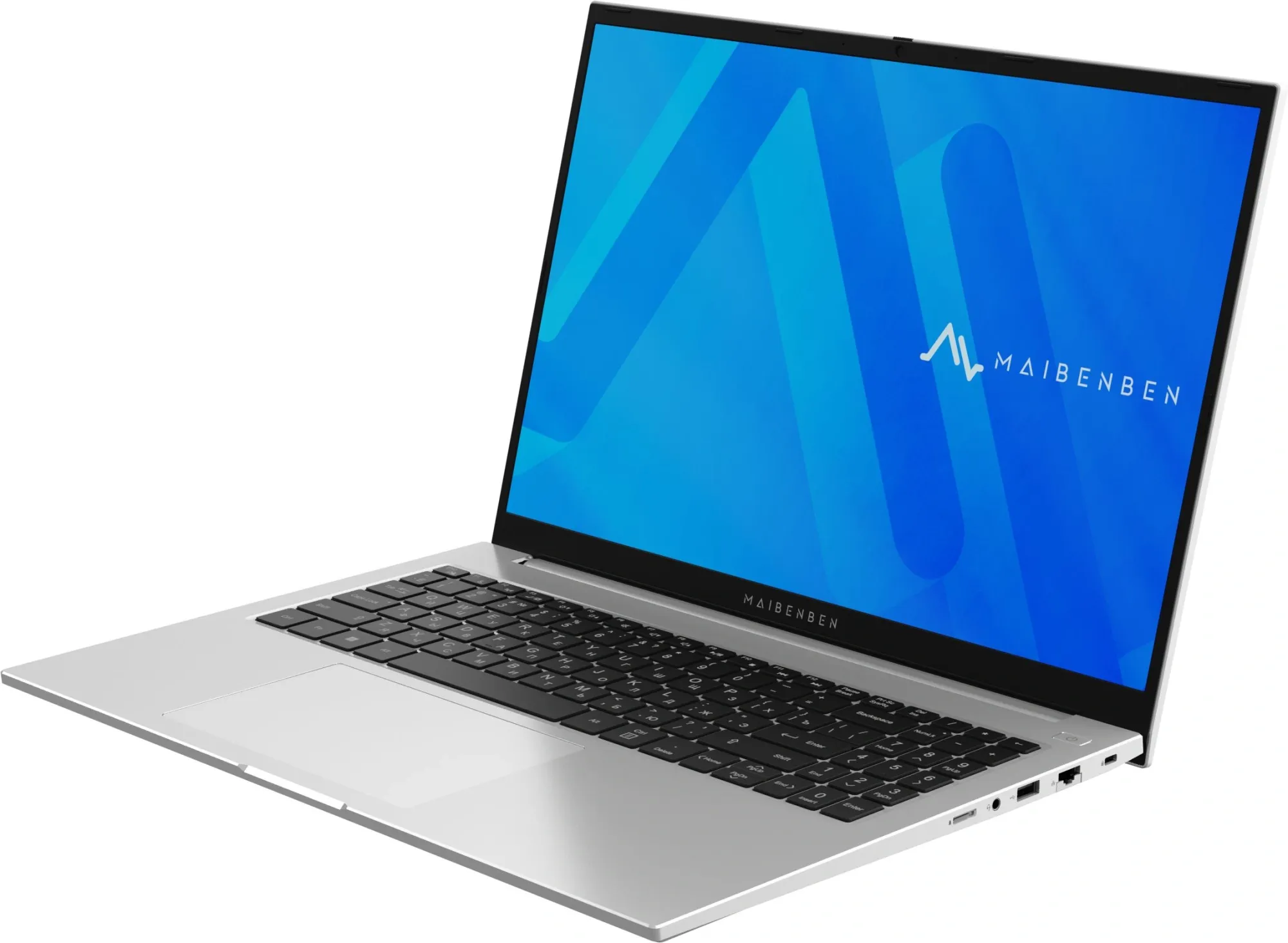 Ноутбук Maibenben M16B-R343UM Ryzen 3 4300U 8Gb SSD512Gb AMD Radeon Graphics 16" IPS FHD+ (1920x1200) Windows 11 Home silver WiFi BT Cam 4825mAh (M16B-R343UMB1SHSRE1)