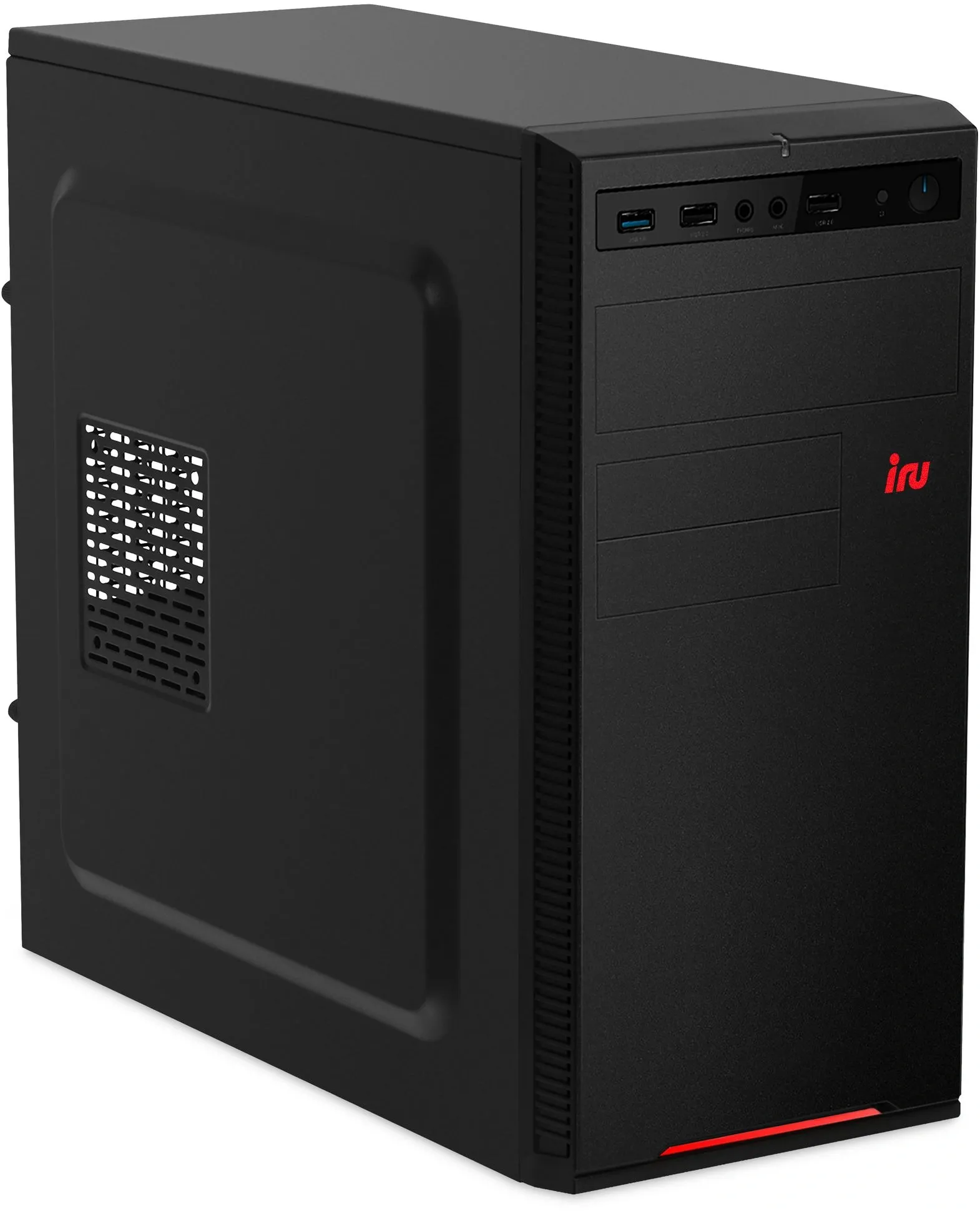 ПК IRU Planio 320A5S0 MT Ryzen 5 5600G (3.9) 16Gb SSD500Gb RGr без ОС GbitEth 400W черный (RUS) (2195817)