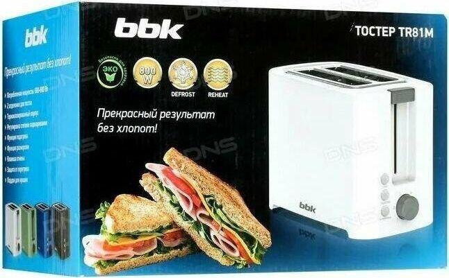 Тостер BBK TR81M графит