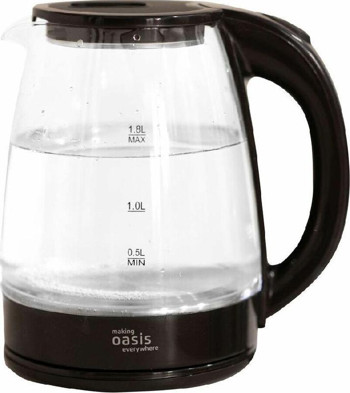 Чайник электрический OASIS K-8GВ стекло/черный 1,8л.