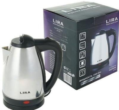 Чайник электрический LIRA LR 0109 нерж.сталь