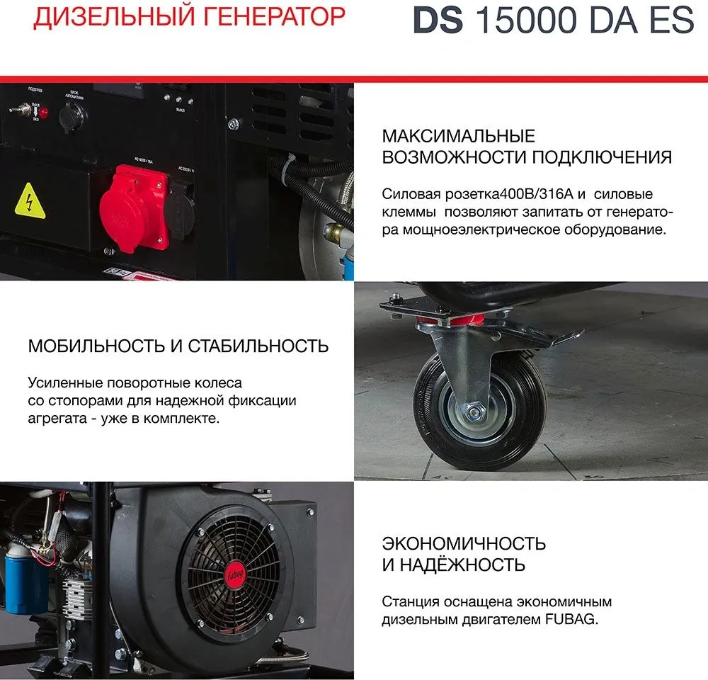 Генератор Фубаг DS 15000 DA ES