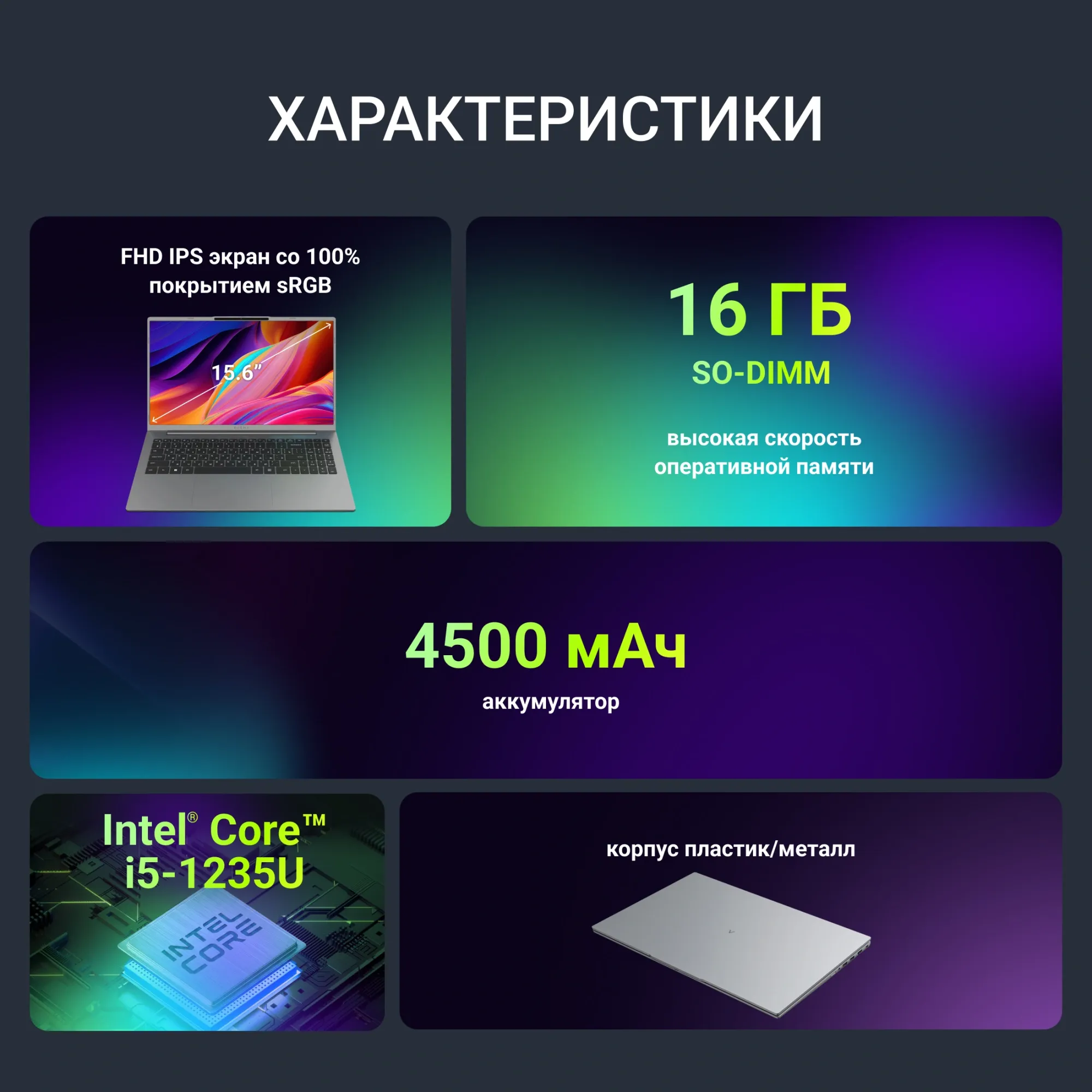 Ноутбук Digma Ascend DN15P5-ADXW07 16/512 ГБ