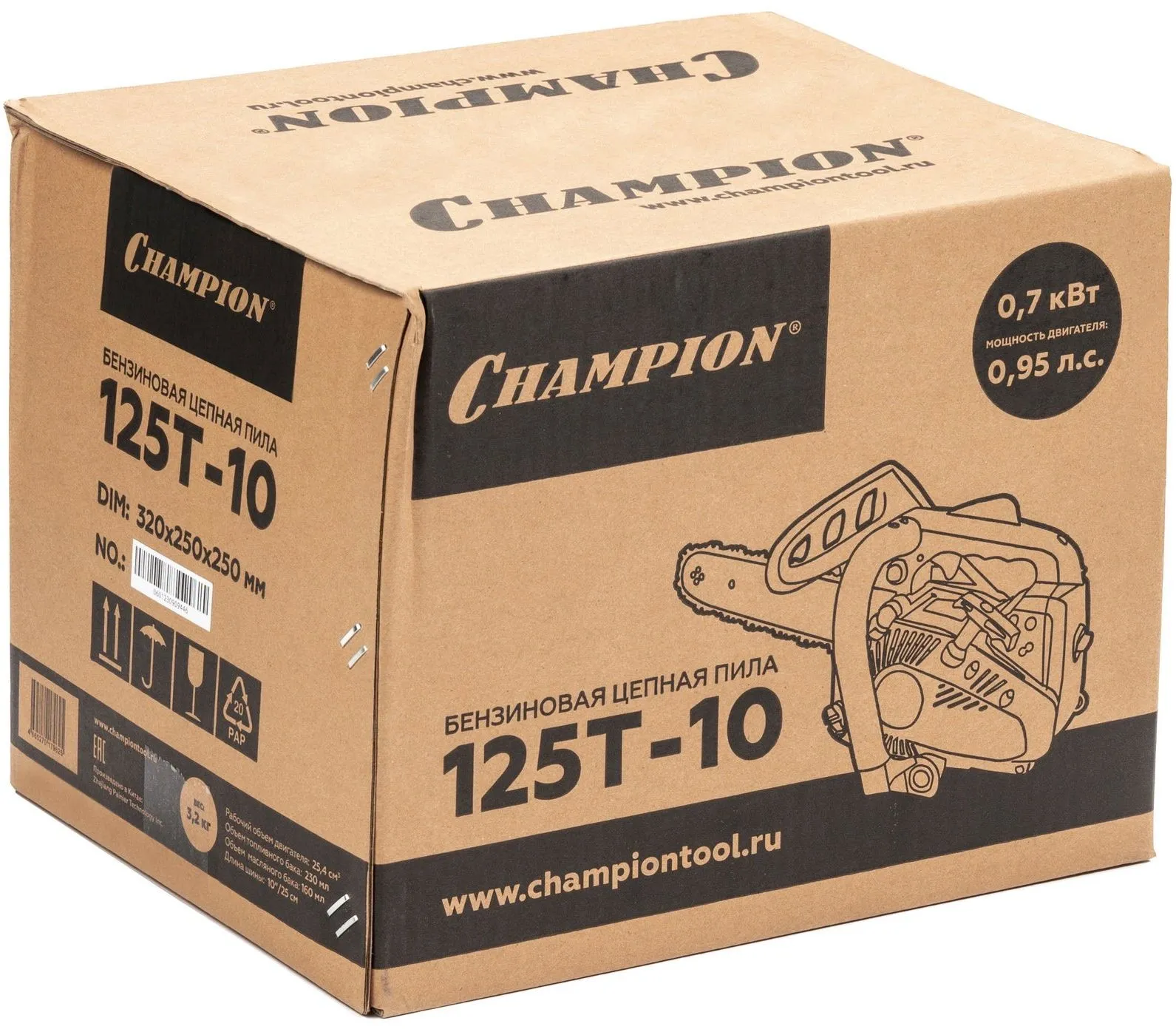 Бензопила Champion 125T-10