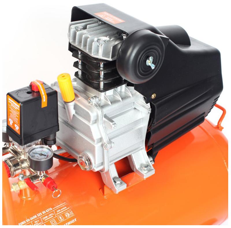 Компрессор Patriot EURO 50-260 K + набор пневиоинструмента KIT 5В, 525306316