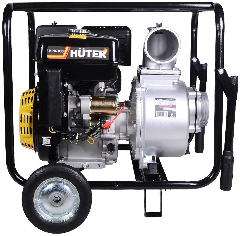 Насос садовый Huter MPD-100 желто-черная