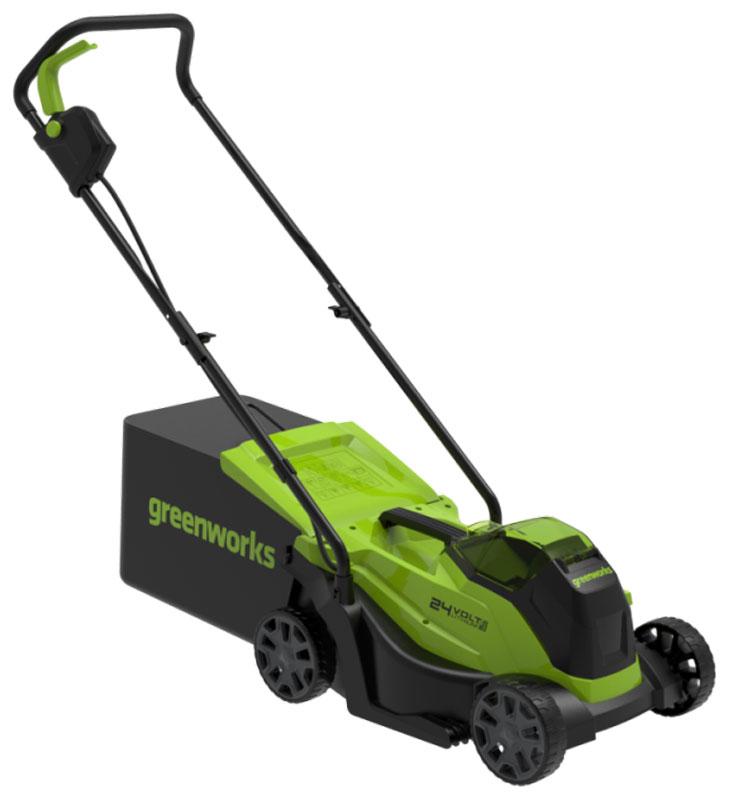 Газонокосилка Greenworks 24V 33 см, бесщеточная, без АКБ и ЗУ (2516107