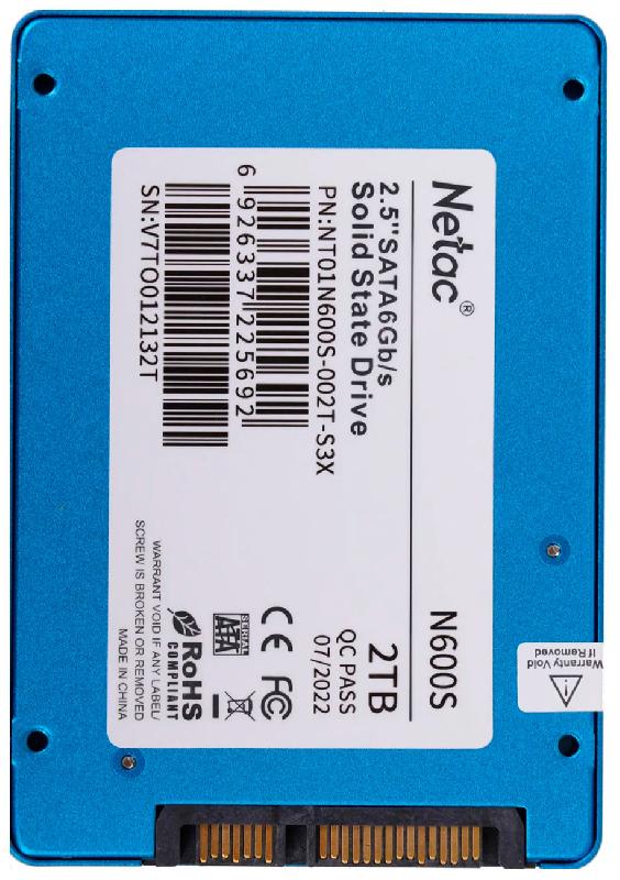 SSD Netac 2.5 N600S SATA III (NT01N600S-002T-S3X)