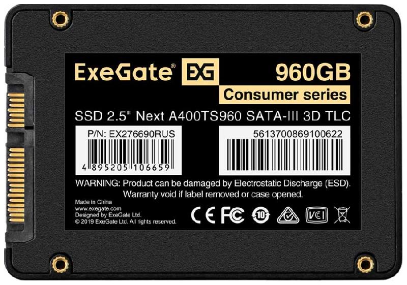 SSD Exegate 2.5 Next A400TS960 SATA-III (EX276690RUS)