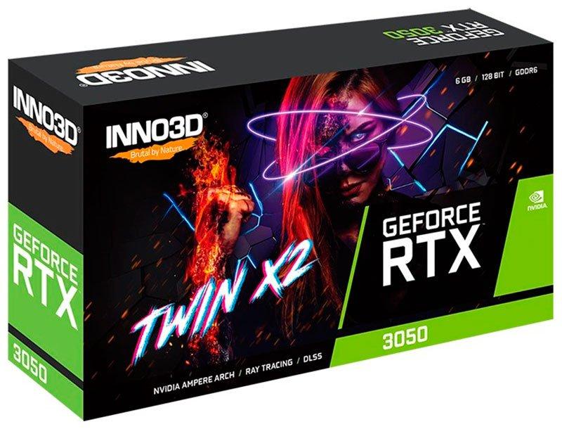 Видеокарта INNO3D GeForce RTX 3050 Twin X2 6GB (N30502-06D6-1880VA60)